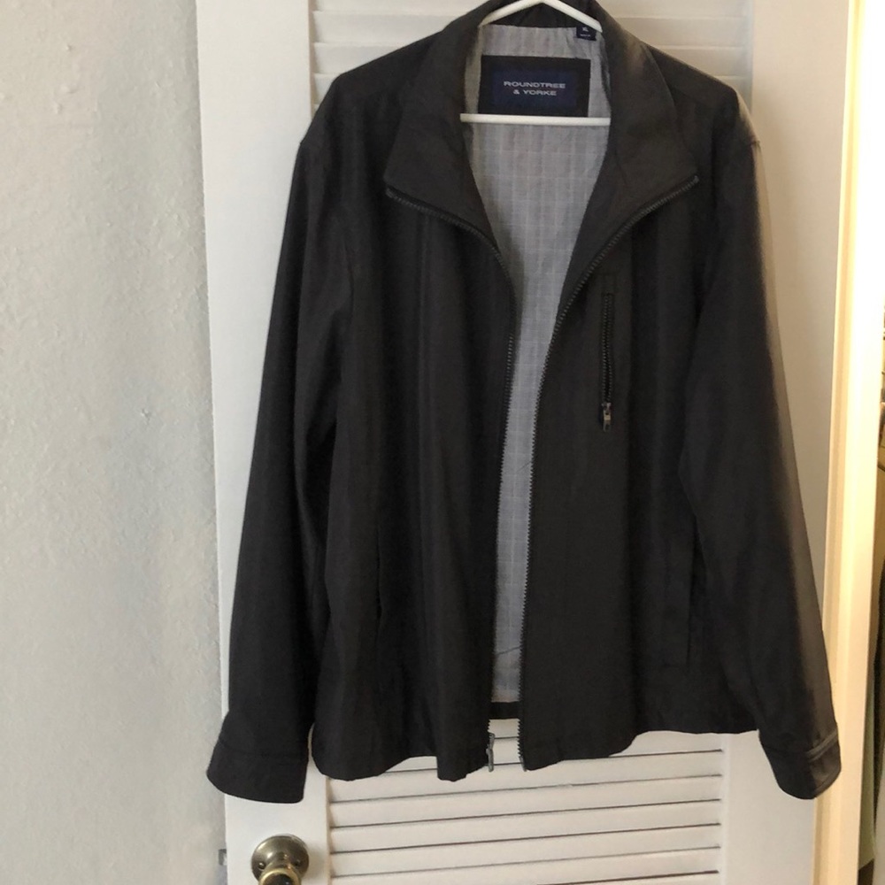 Men Roundtree & Yorke Charcoal Jacket